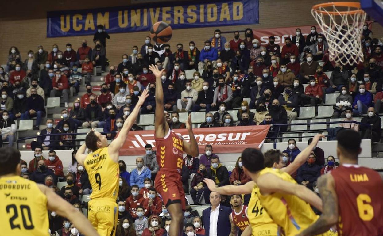 Imagen del UCAM-Tenerife de este domingo.
