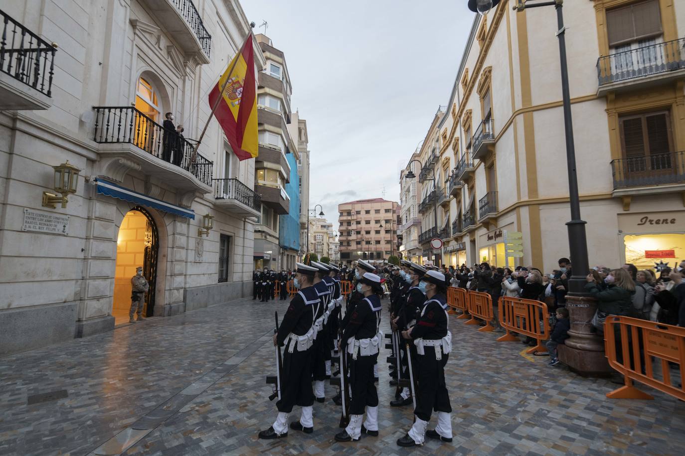Fotos: Primer arriado de Bandera del año en Capitanía General de Cartagena
