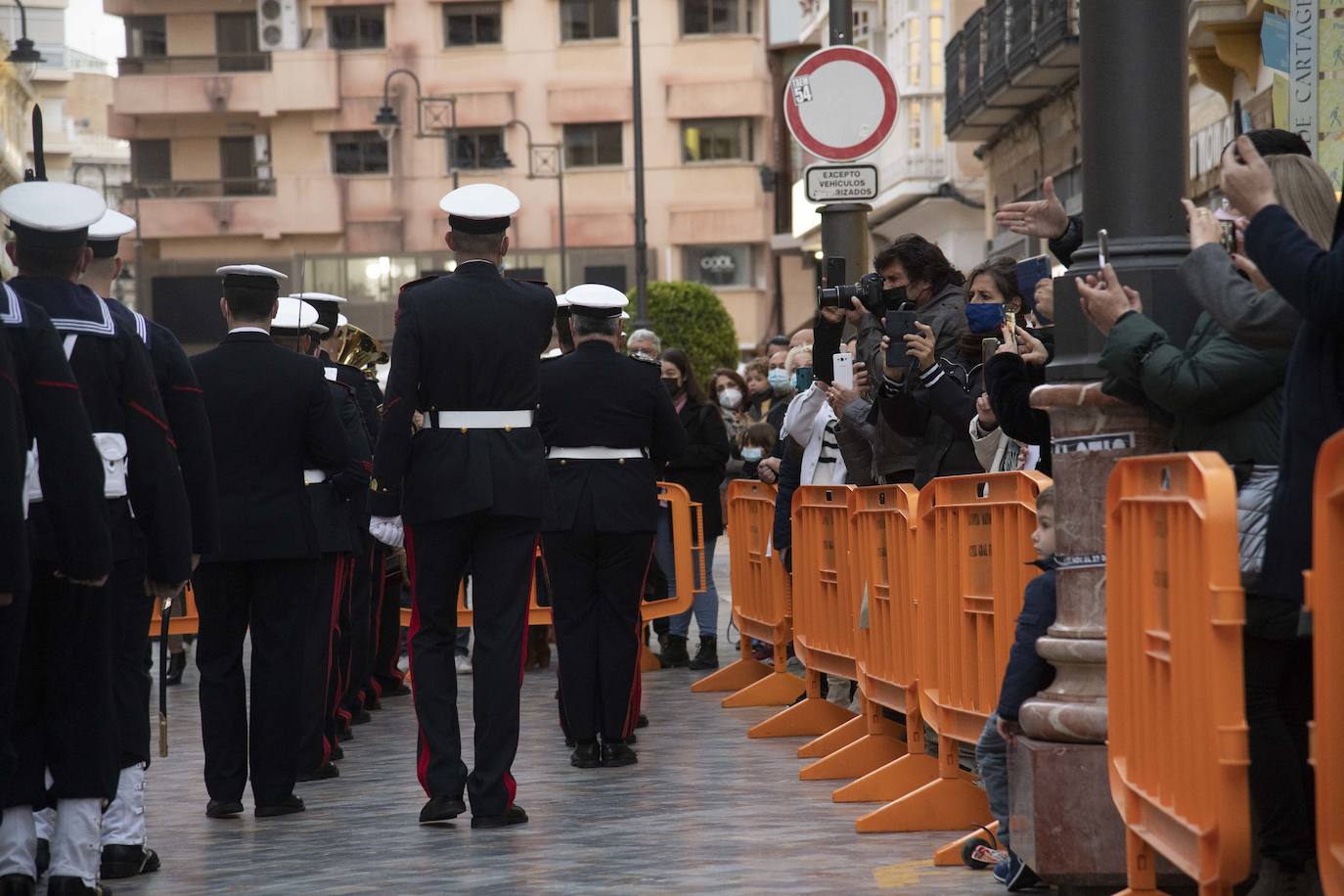 Fotos: Primer arriado de Bandera del año en Capitanía General de Cartagena