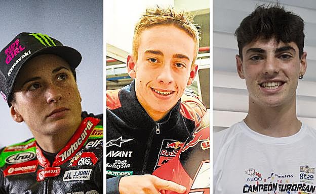 Ana Carrasco, Pedro Acosta y Fermín Aldeguer.