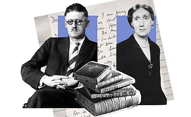 James Joyce y Virginia Woolf. 