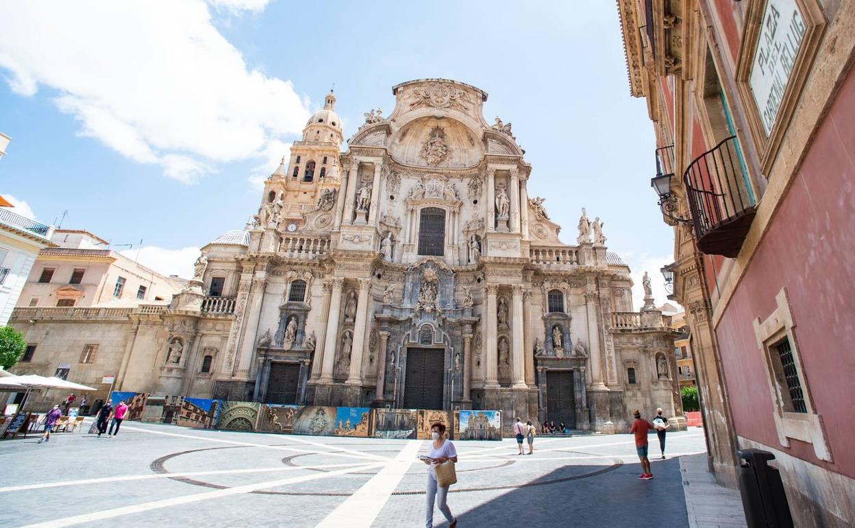 Plaza de la Catedral de Murcia en una imagen de archivo. 