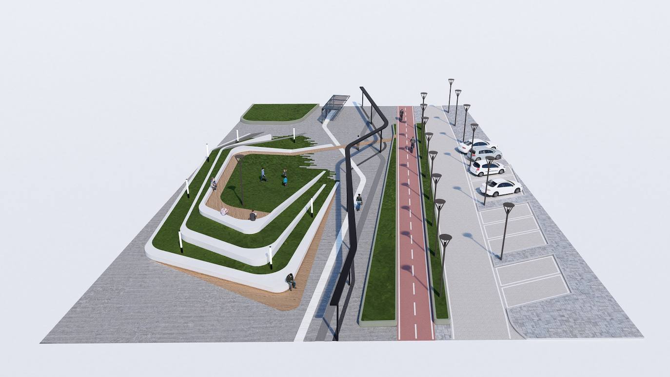 Fotos: Proyecto de peatonalización del bulevar de la Conexión Sur