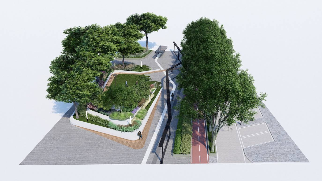 Fotos: Proyecto de peatonalización del bulevar de la Conexión Sur