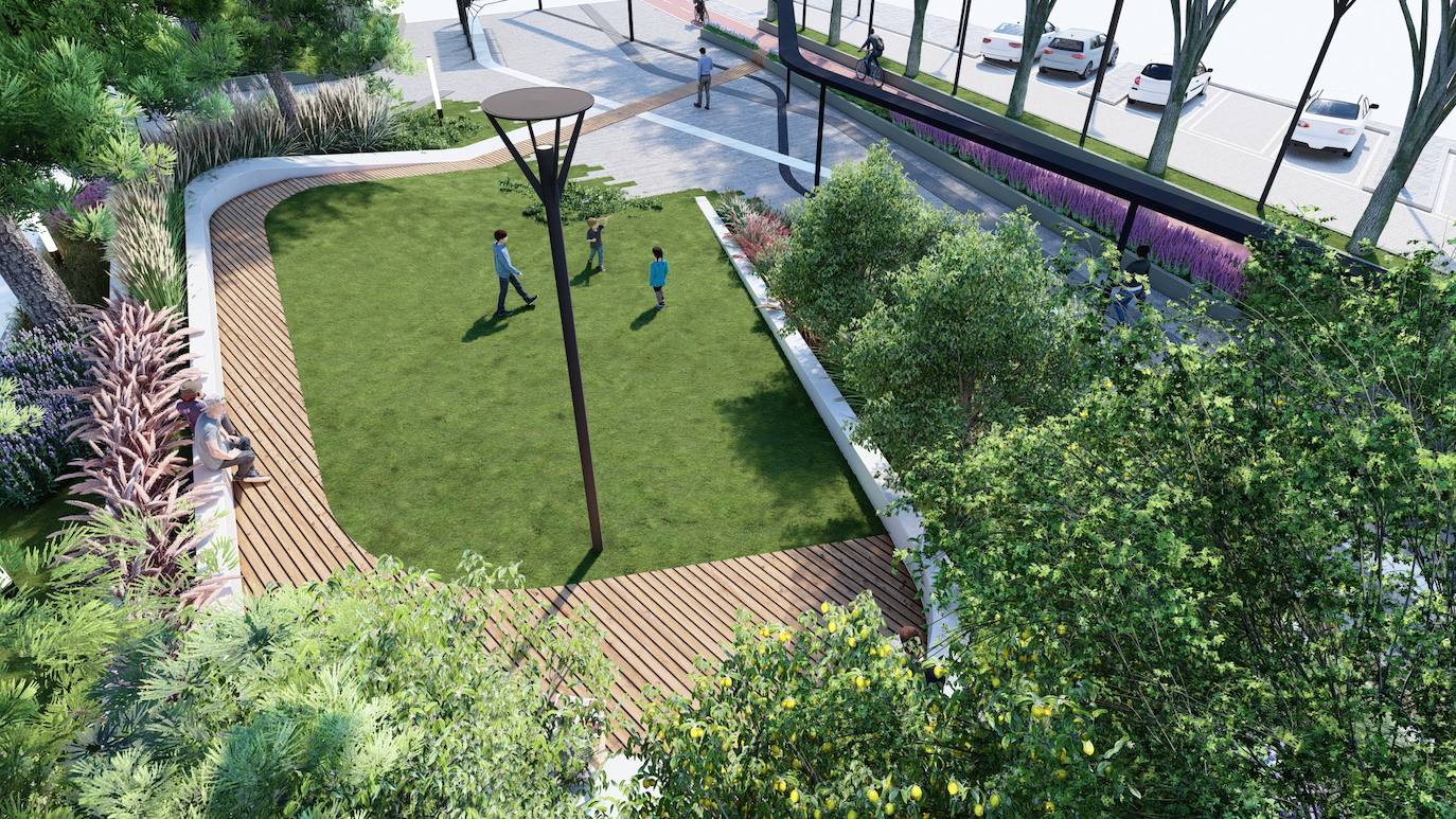 Fotos: Proyecto de peatonalización del bulevar de la Conexión Sur