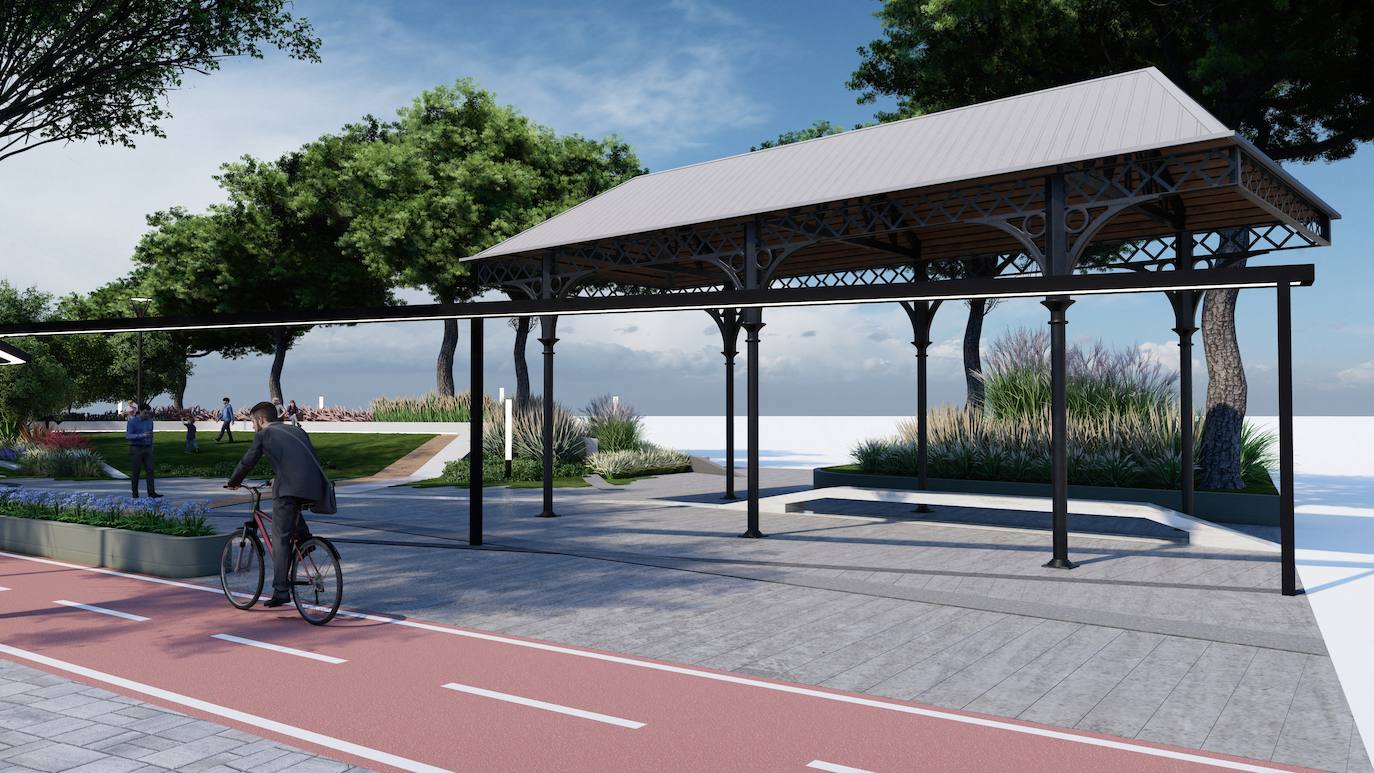 Fotos: Proyecto de peatonalización del bulevar de la Conexión Sur