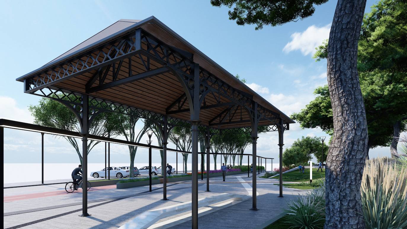 Fotos: Proyecto de peatonalización del bulevar de la Conexión Sur