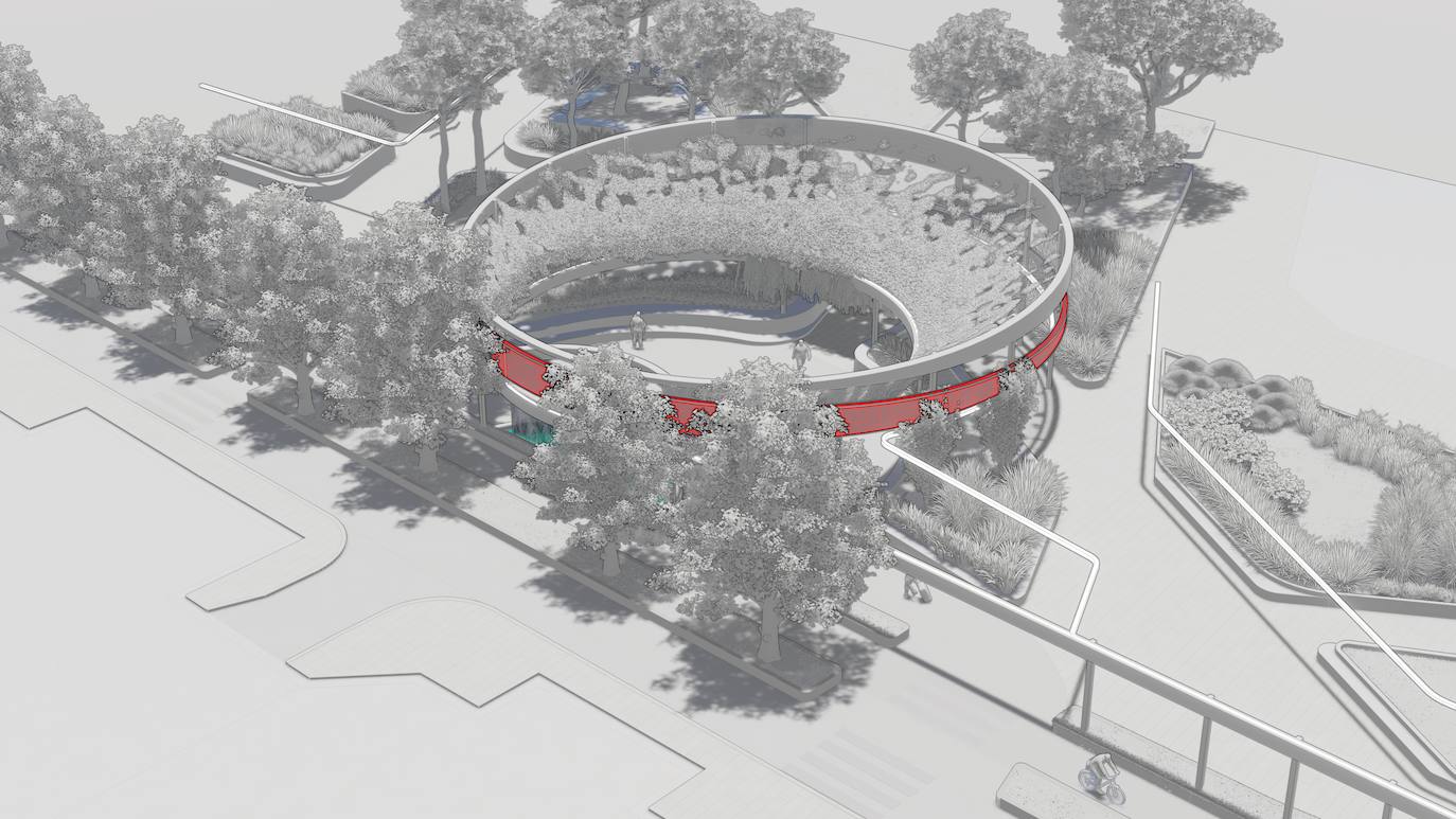 Fotos: Proyecto de peatonalización del bulevar de la Conexión Sur