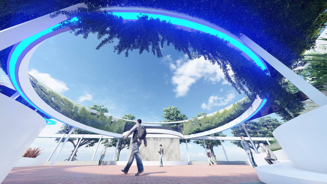 Fotos: Proyecto de peatonalización del bulevar de la Conexión Sur