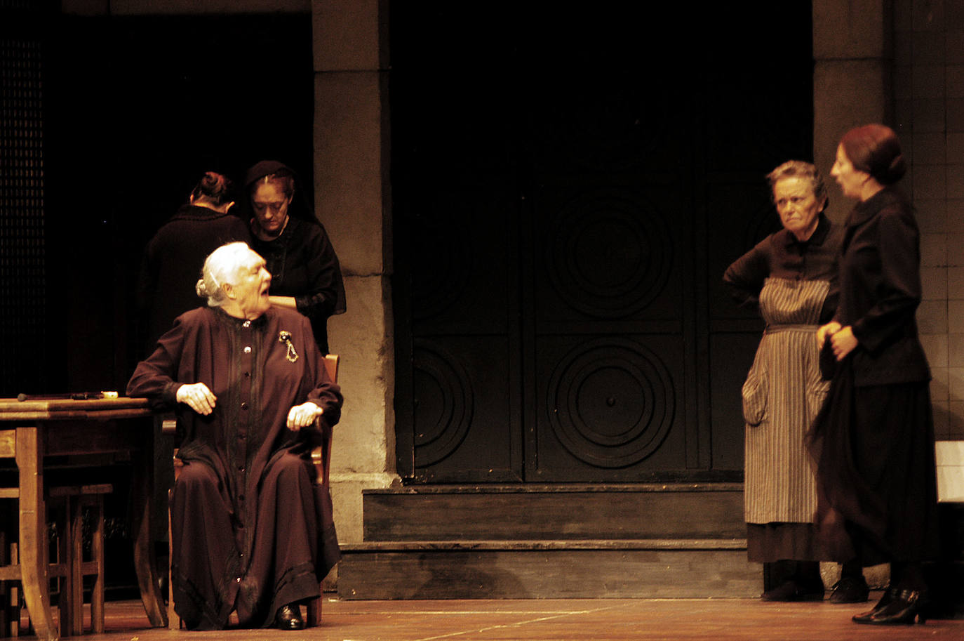 Margarita Lozano durante la función La Casa de Bernarda Alba. 2007