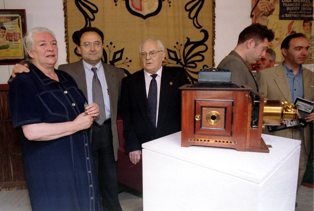Margarita Lozano durante el homenaje tributado en la Primavera Cinematográfica en Lorca. 1999