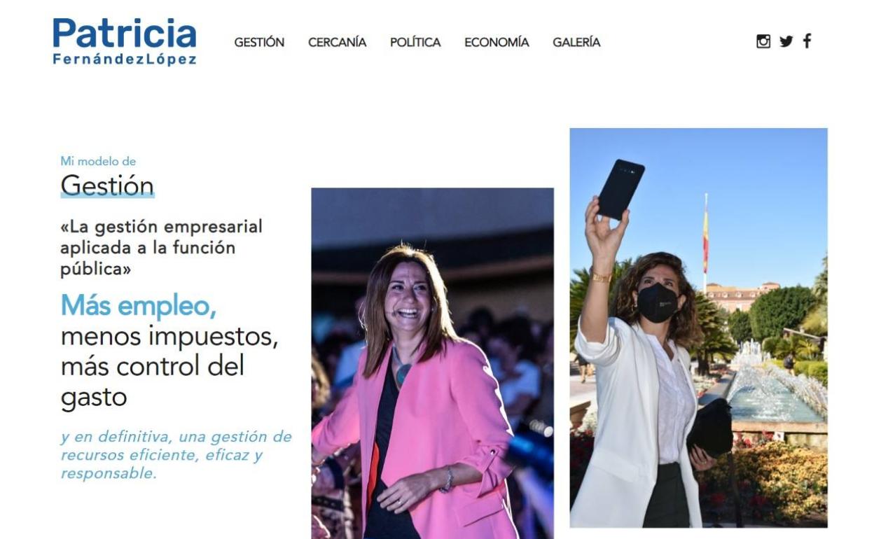 Página web de Patricia Fernández.