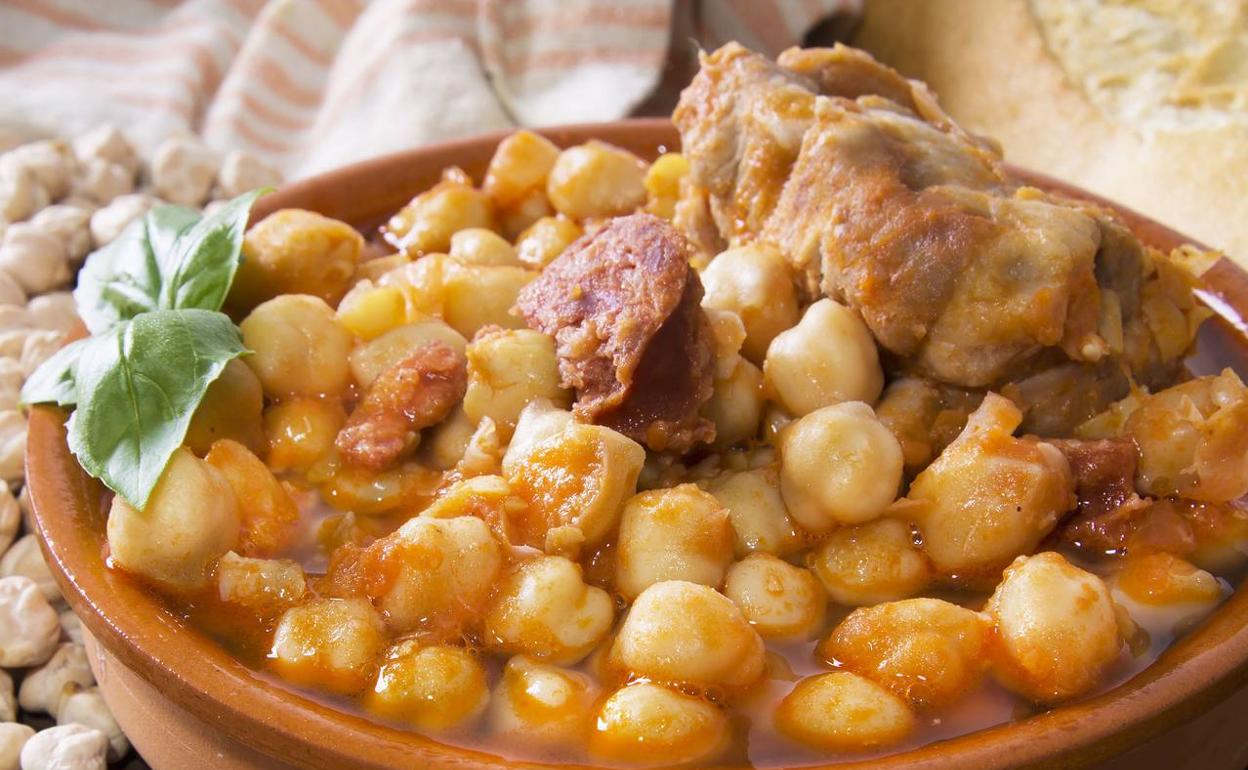 Garbanzos estofados