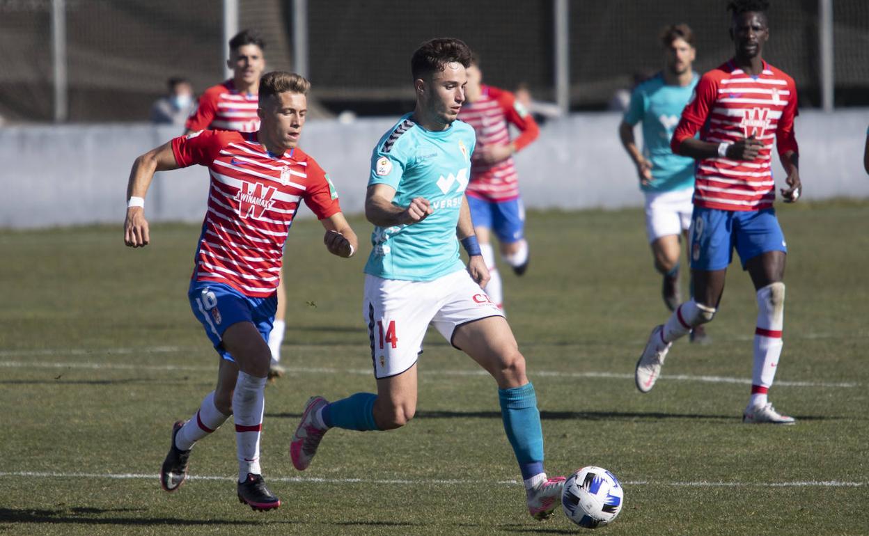 Carlos Palazón, en un partido con el Murcia de la temporada pasada.