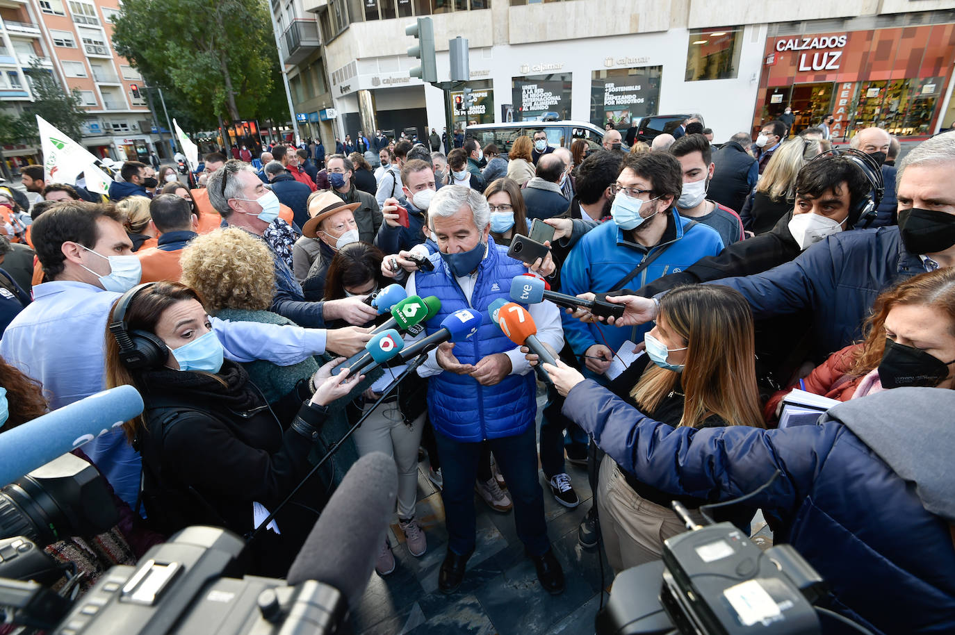 Fotos: Los agricultores salen a la calle en Murcia por la mejora del sector