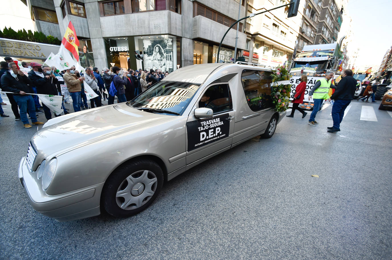 Fotos: Los agricultores salen a la calle en Murcia por la mejora del sector