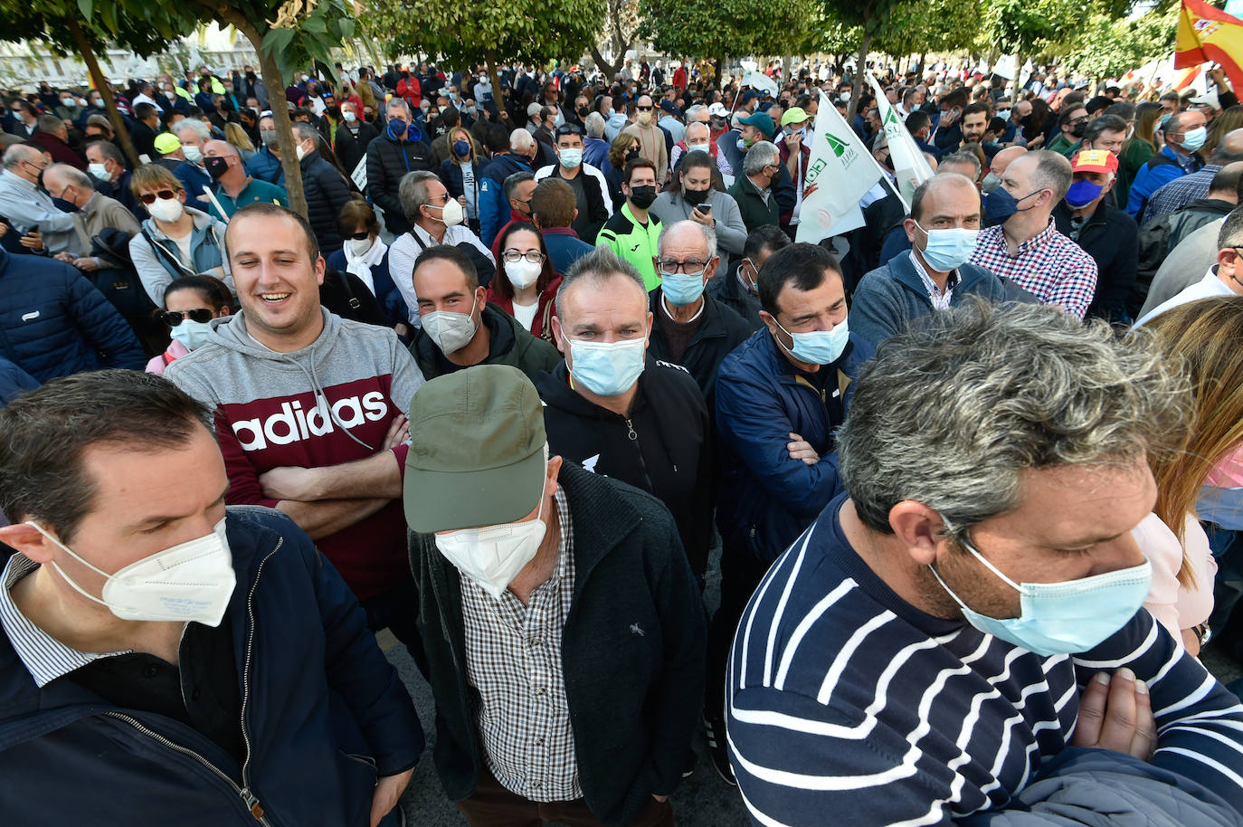 Fotos: Los agricultores salen a la calle en Murcia por la mejora del sector