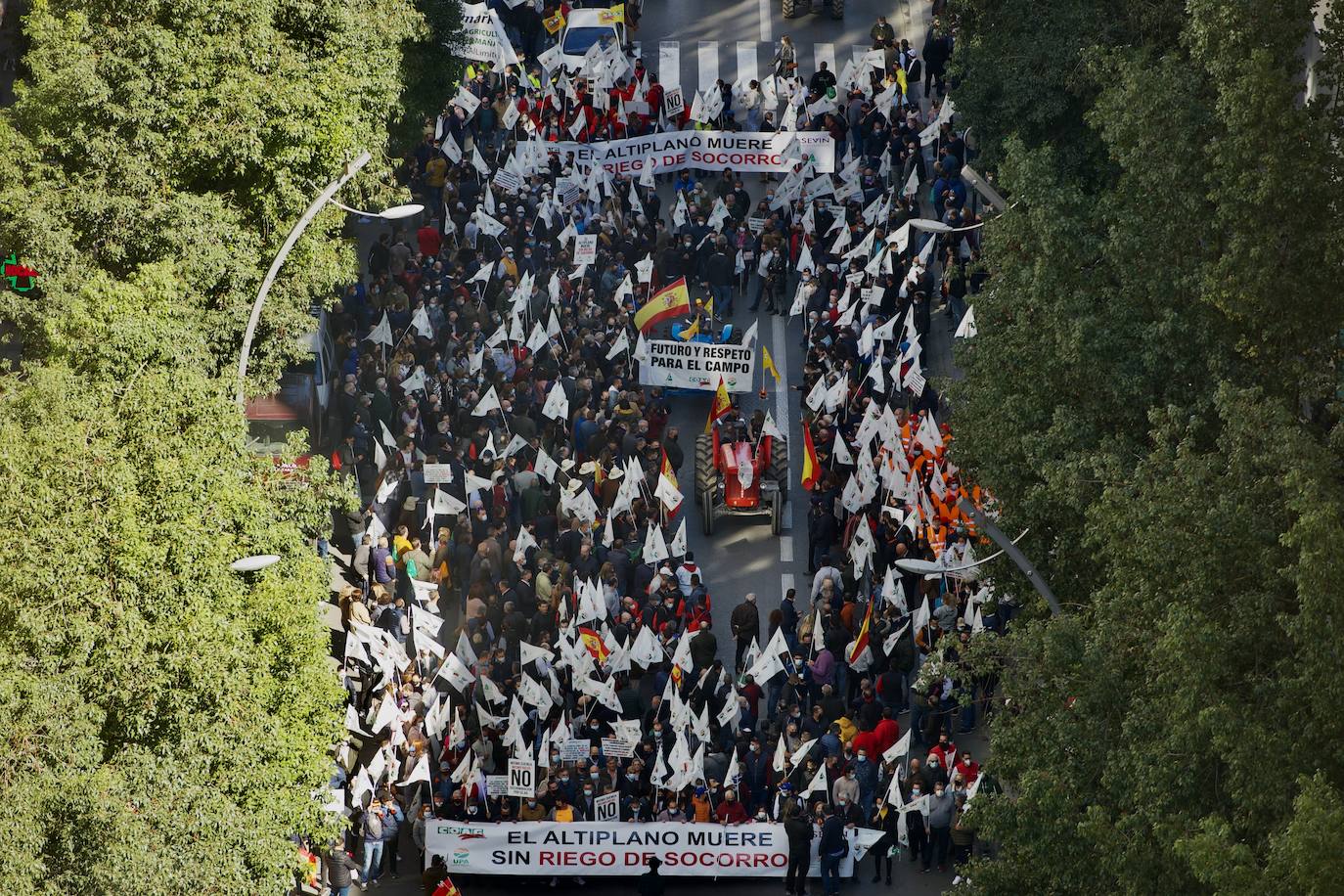 Fotos: Más de 500 tractores y camiones toman este miércoles Murcia en la manifestación del campo