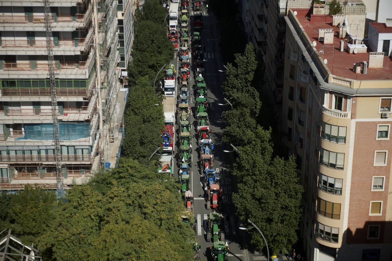 Fotos: Más de 500 tractores y camiones toman este miércoles Murcia en la manifestación del campo