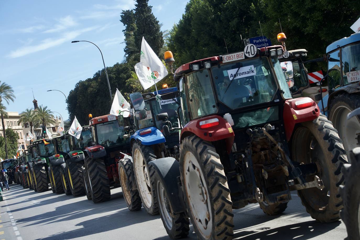 Fotos: Más de 500 tractores y camiones toman este miércoles Murcia en la manifestación del campo