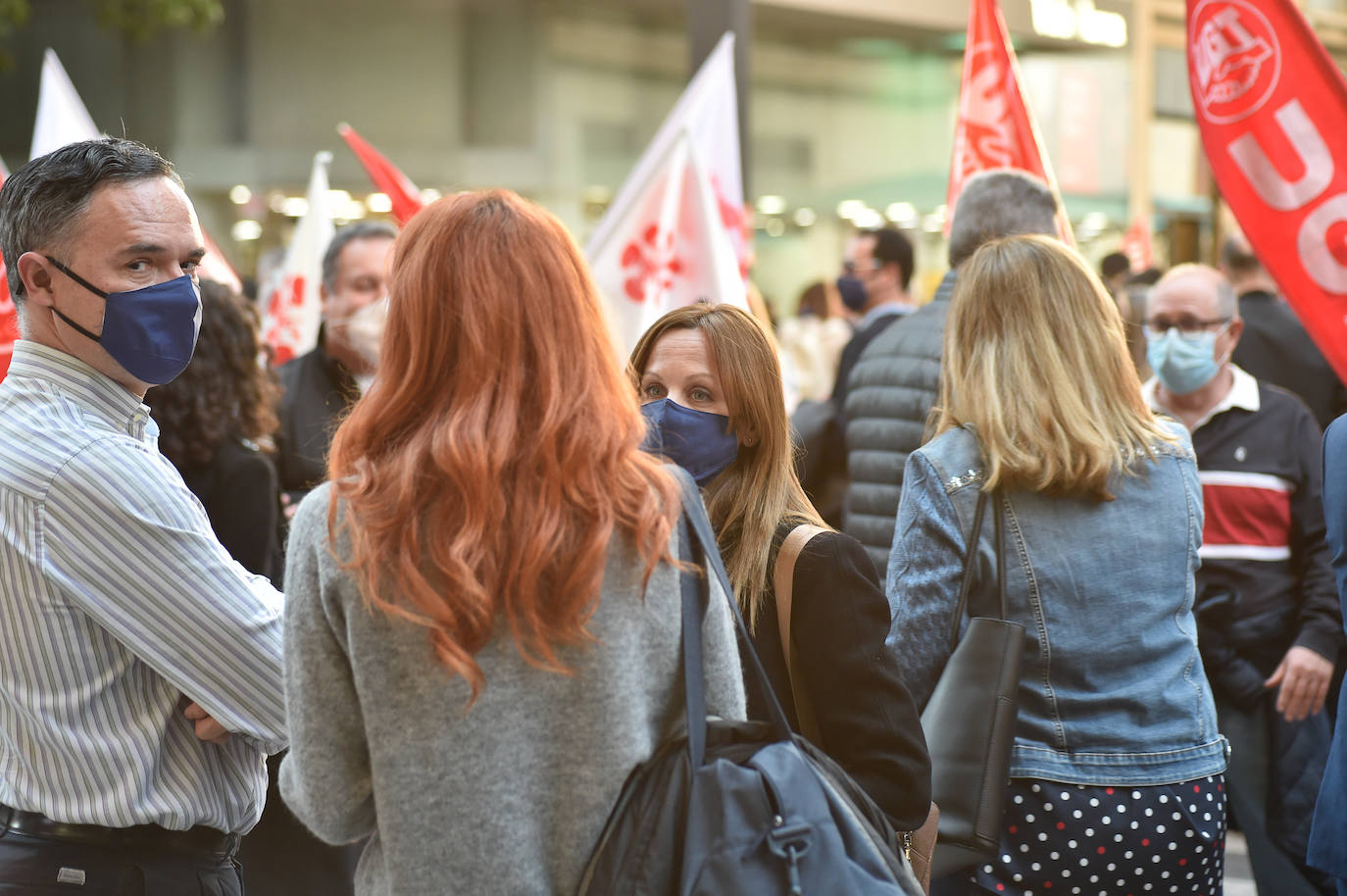 Fotos: Los trabajadores de CaixaBank se lanzan a la calle