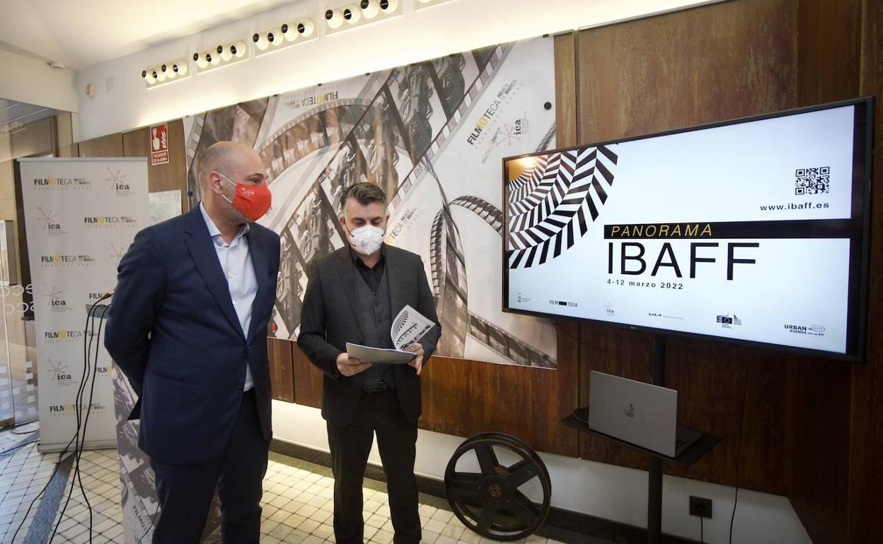 Presentación del Festival Internacional de Cine de Murcia (IBAFF), este martes.