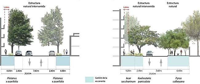 Así quedará la avenida Juan XXIII de Cieza, con más árboles, espacio para peatones y ciclistas y un firme drenante.