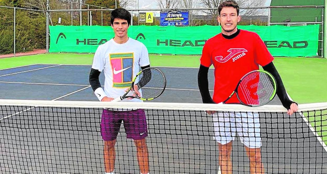 Alcaraz y Carreño, el año pasado en la Academia de Ferrero, en Villena. 