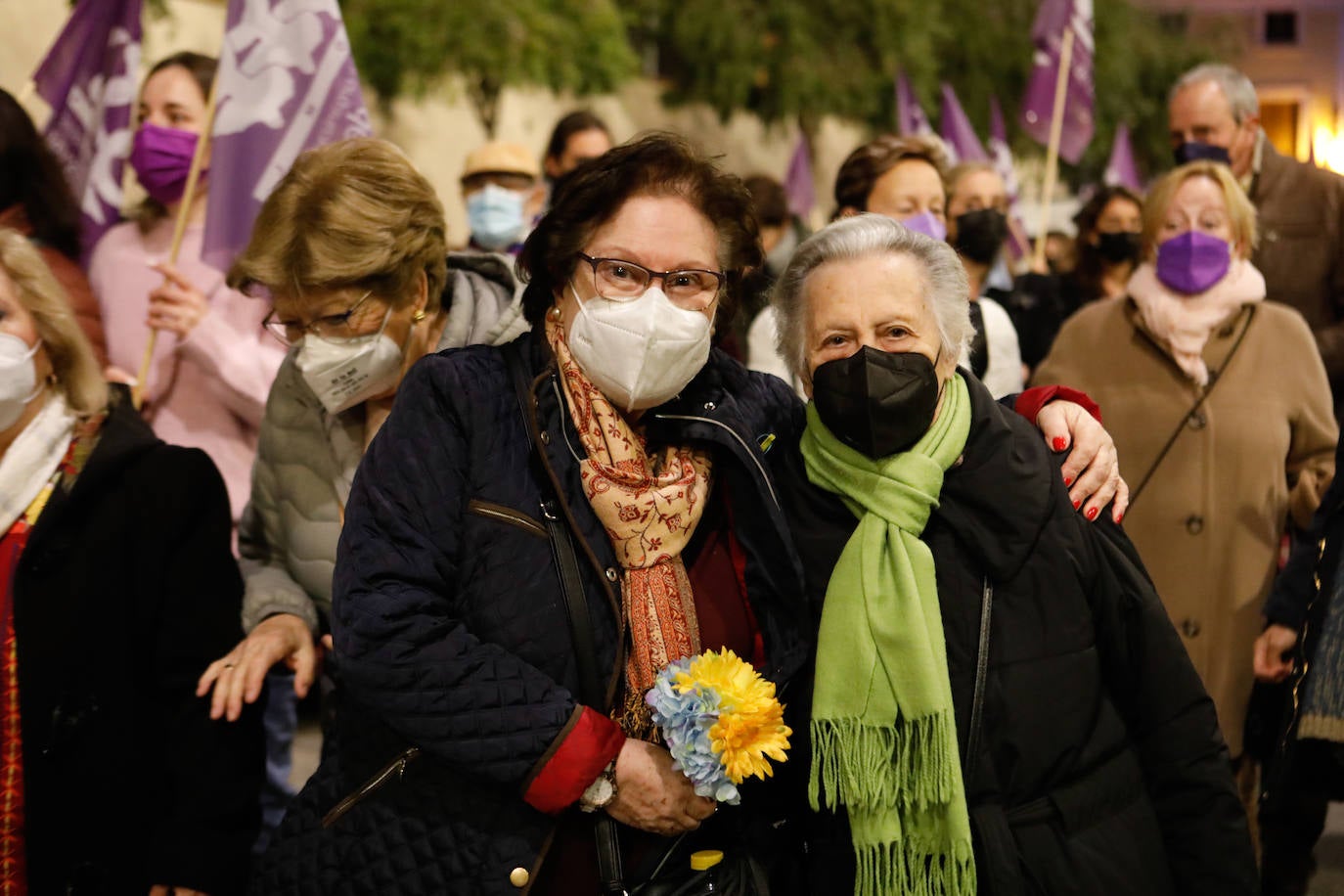 Fotos: La marcha del 8M en Lorca, en imágenes
