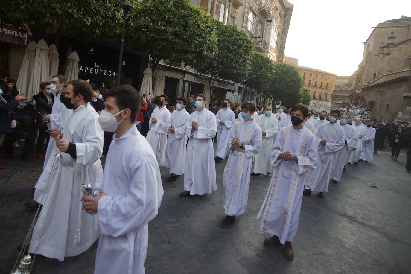 Fotos: Una procesión para la historia de Murcia el día en que la Morenica no pudo bajar del santuario
