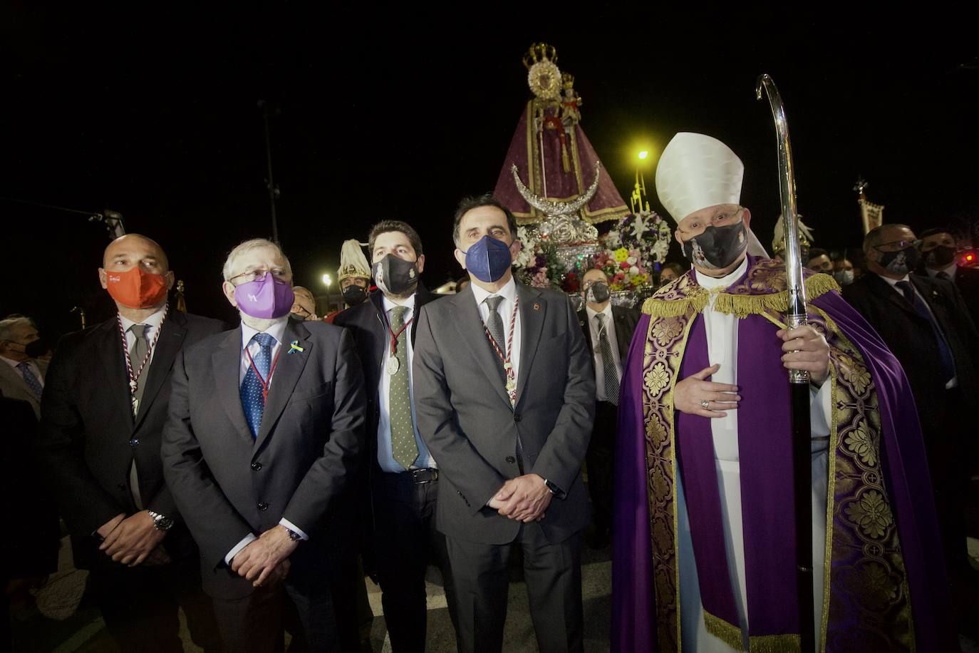 Fotos: Una procesión para la historia de Murcia el día en que la Morenica no pudo bajar del santuario
