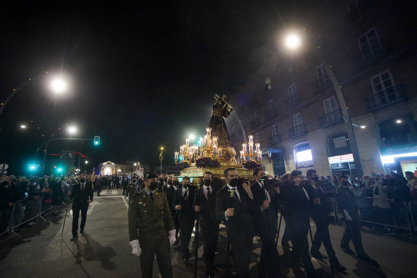 Fotos: Una procesión para la historia de Murcia el día en que la Morenica no pudo bajar del santuario