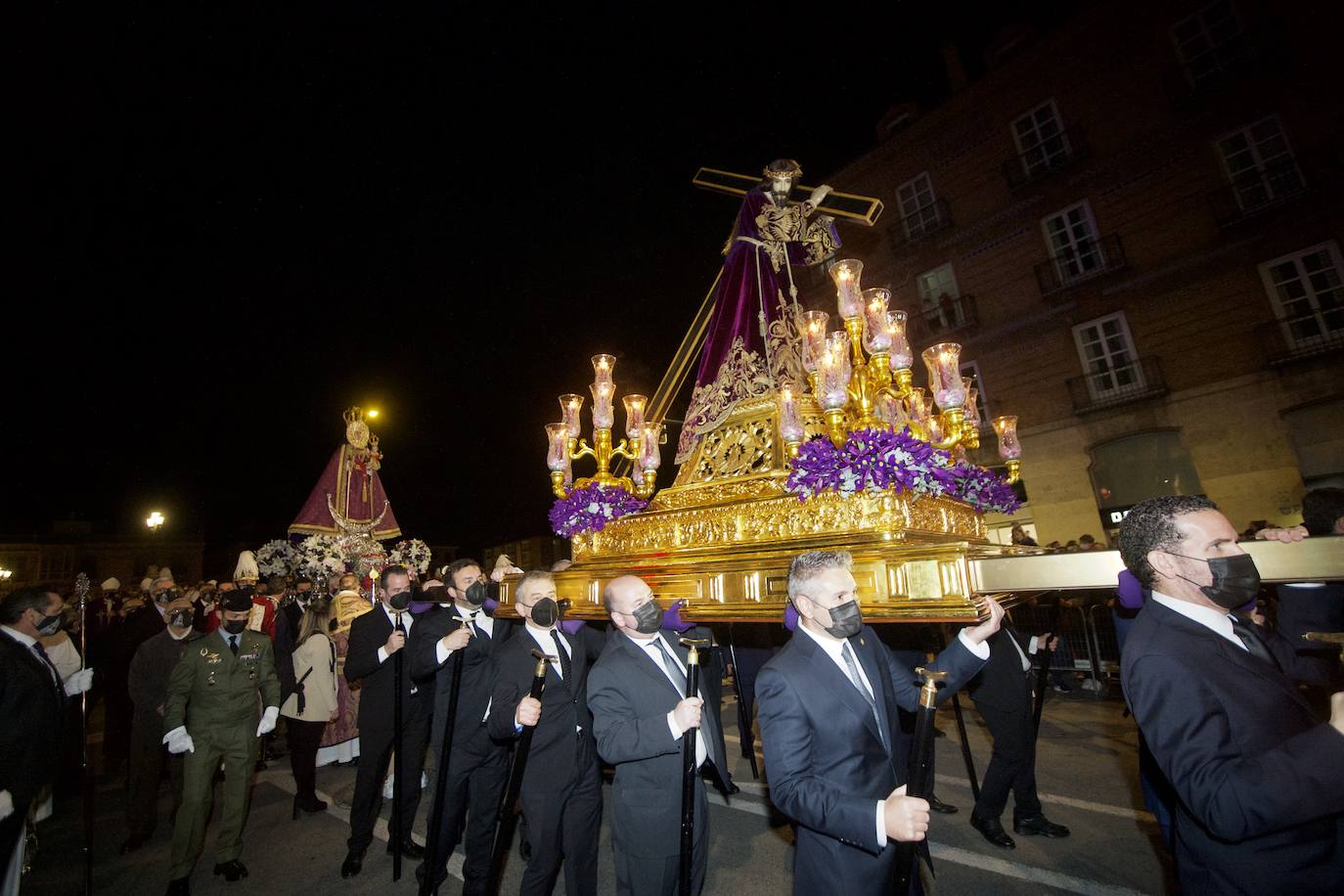 Fotos: Una procesión para la historia de Murcia el día en que la Morenica no pudo bajar del santuario