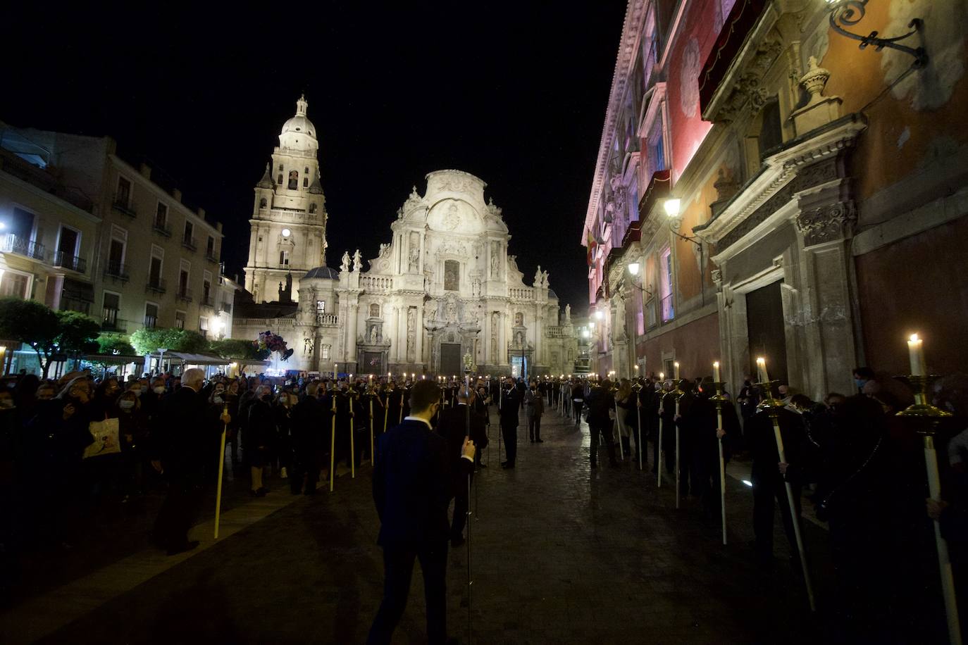 Fotos: Una procesión para la historia de Murcia el día en que la Morenica no pudo bajar del santuario