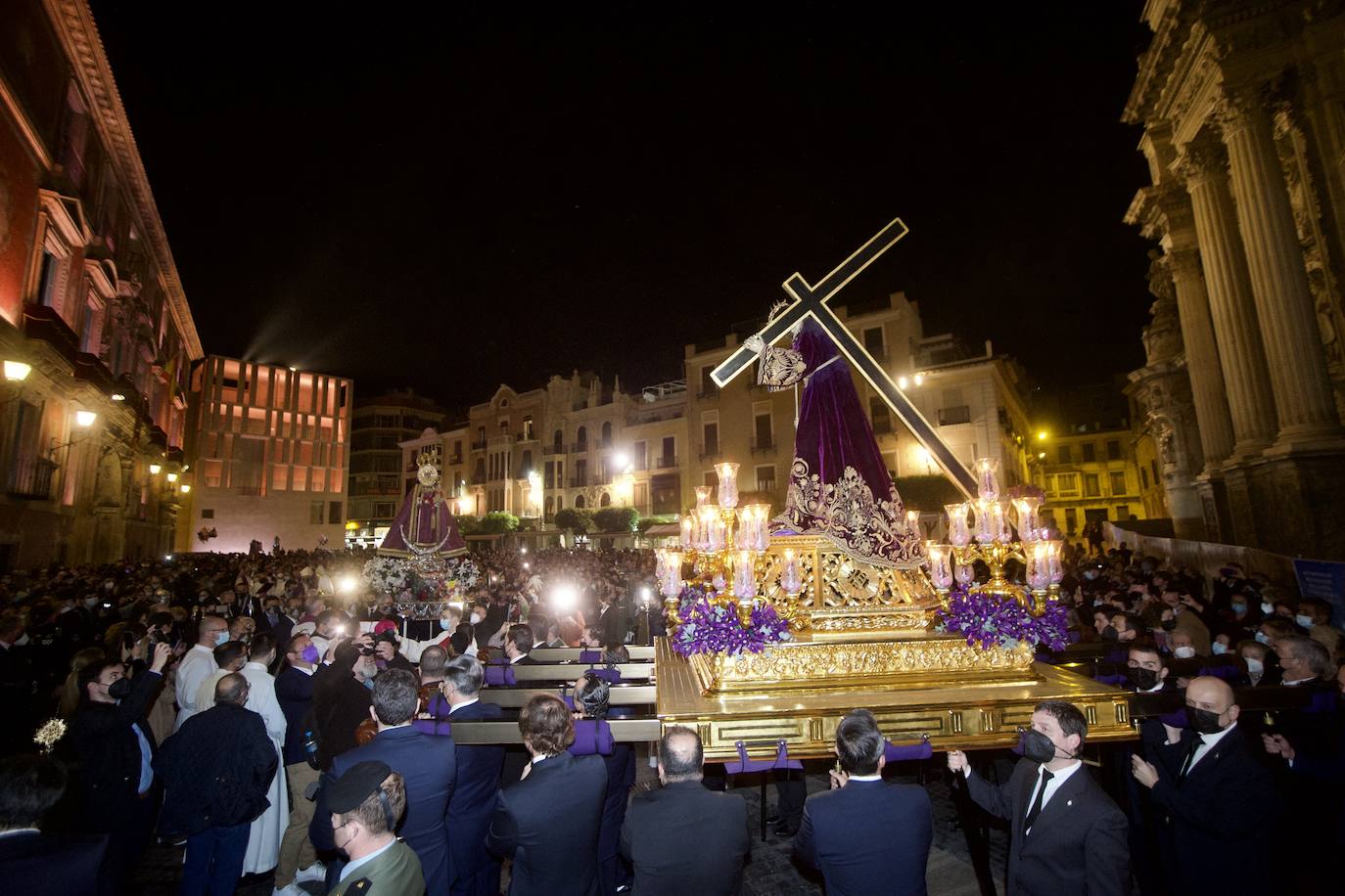 Fotos: Una procesión para la historia de Murcia el día en que la Morenica no pudo bajar del santuario