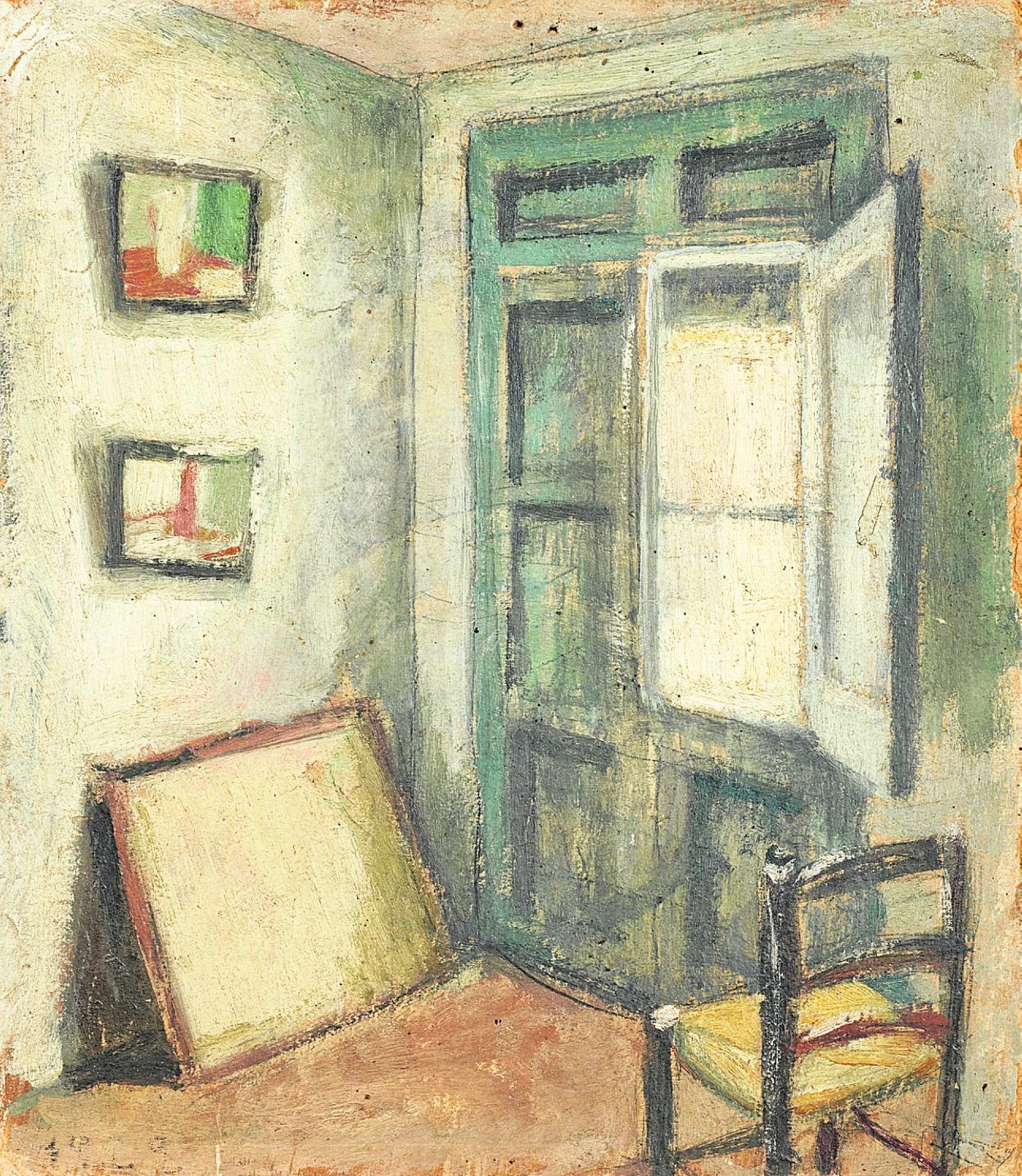 qLa silla' (1923).Los estudiosos de su vida y obra dan como la primera conocida esta pieza visitable en su museo. 