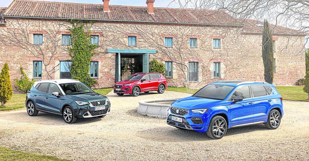 El Arona, el Ateca y el Tarraco protagonizan la gama SUV de la marca. 