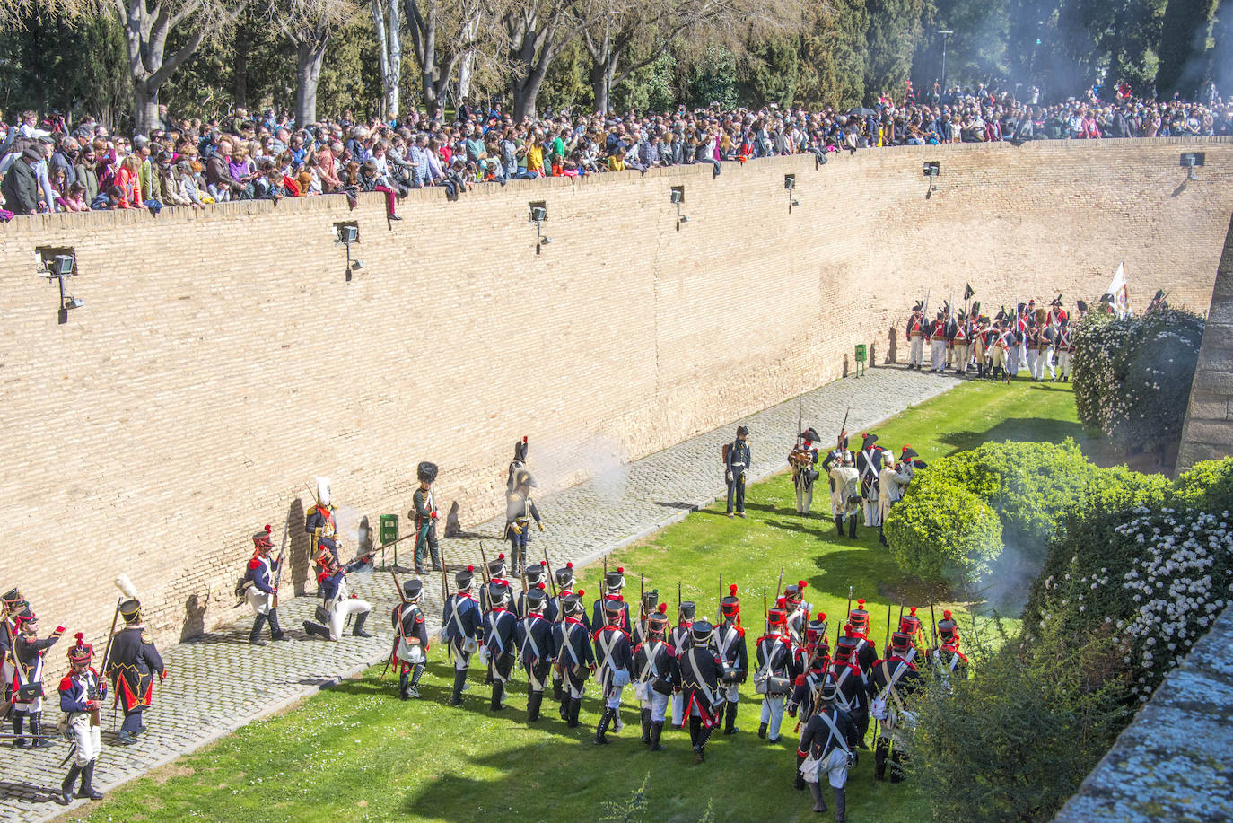 Fotos: Recreación de los Sitios de Zaragoza