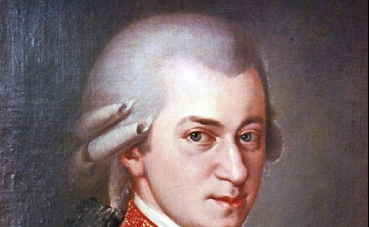 Cuadro en el que aparece Mozart.