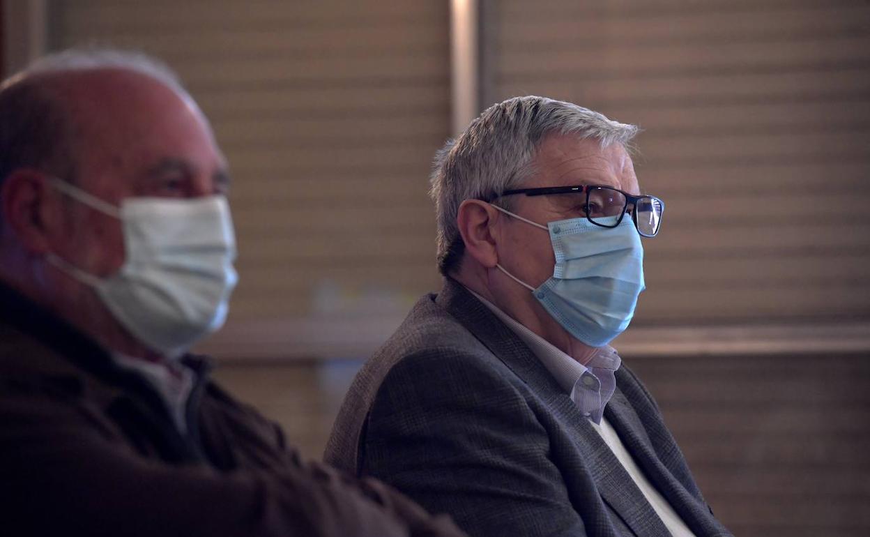 Manuel Hurtado, durante la primera sesión del juicio ante la Audiencia. 