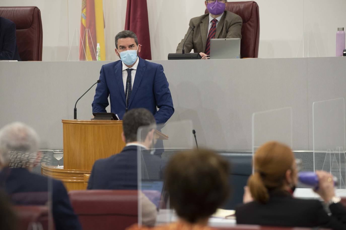 Fotos: Miras respalda en la Asamblea que el Mar Menor tenga personalidad jurídica