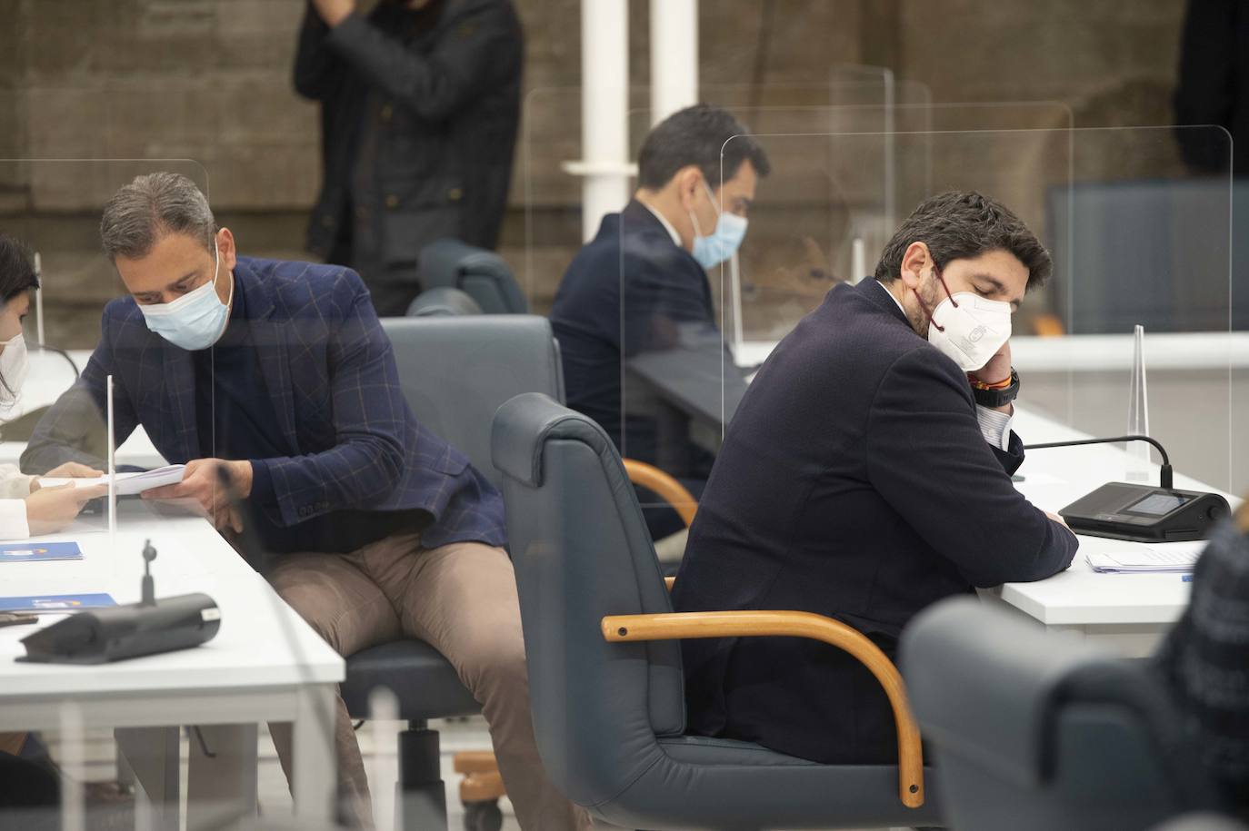 Fotos: Miras respalda en la Asamblea que el Mar Menor tenga personalidad jurídica