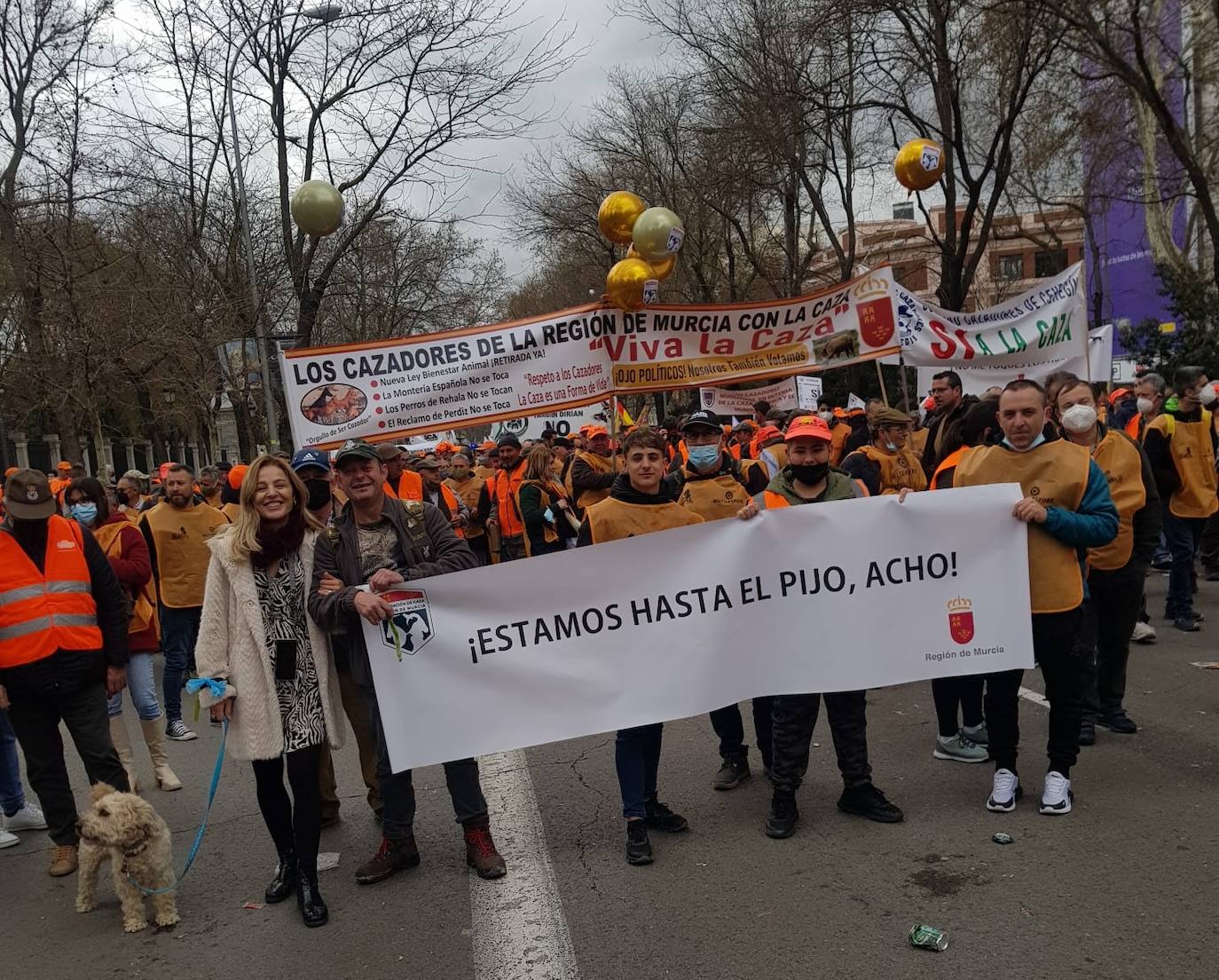 Fotos: Agricultores, ganaderos y cazadores murcianos participan en la manifestación de Madrid