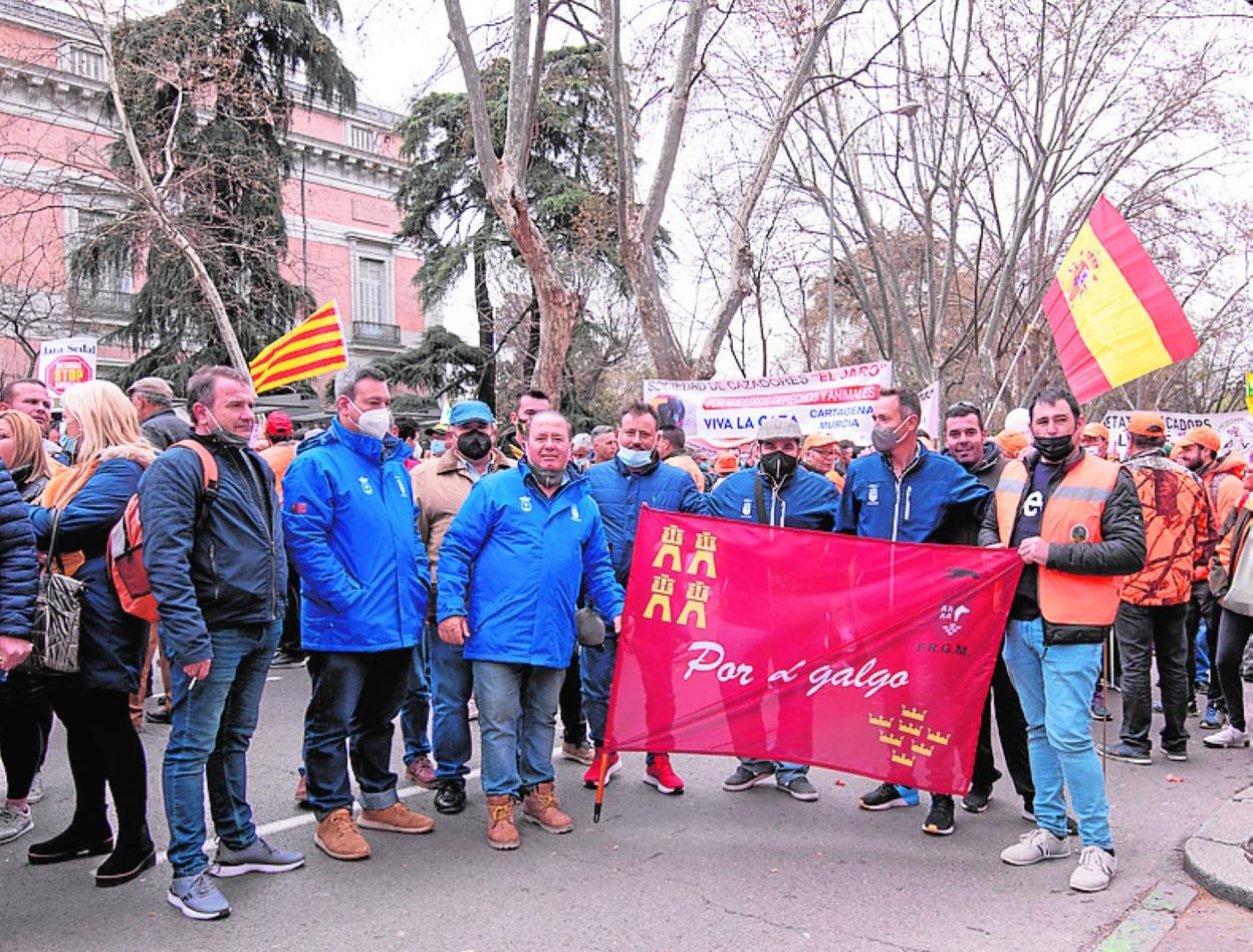 Ganaderos y cazadores de la Región, en la Castellana. 