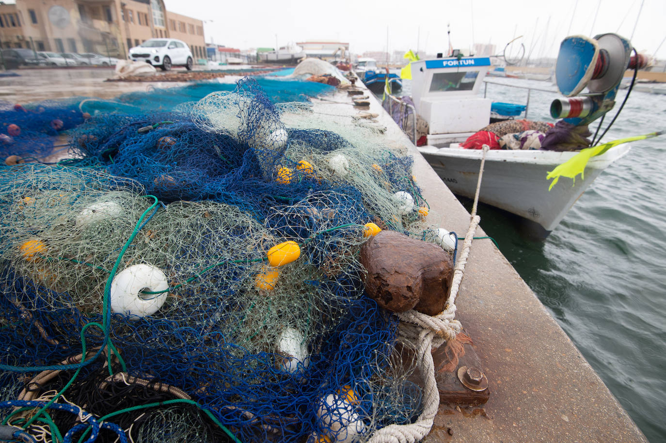 Fotos: Los pescadores del Mar Menor se suman a la huelga