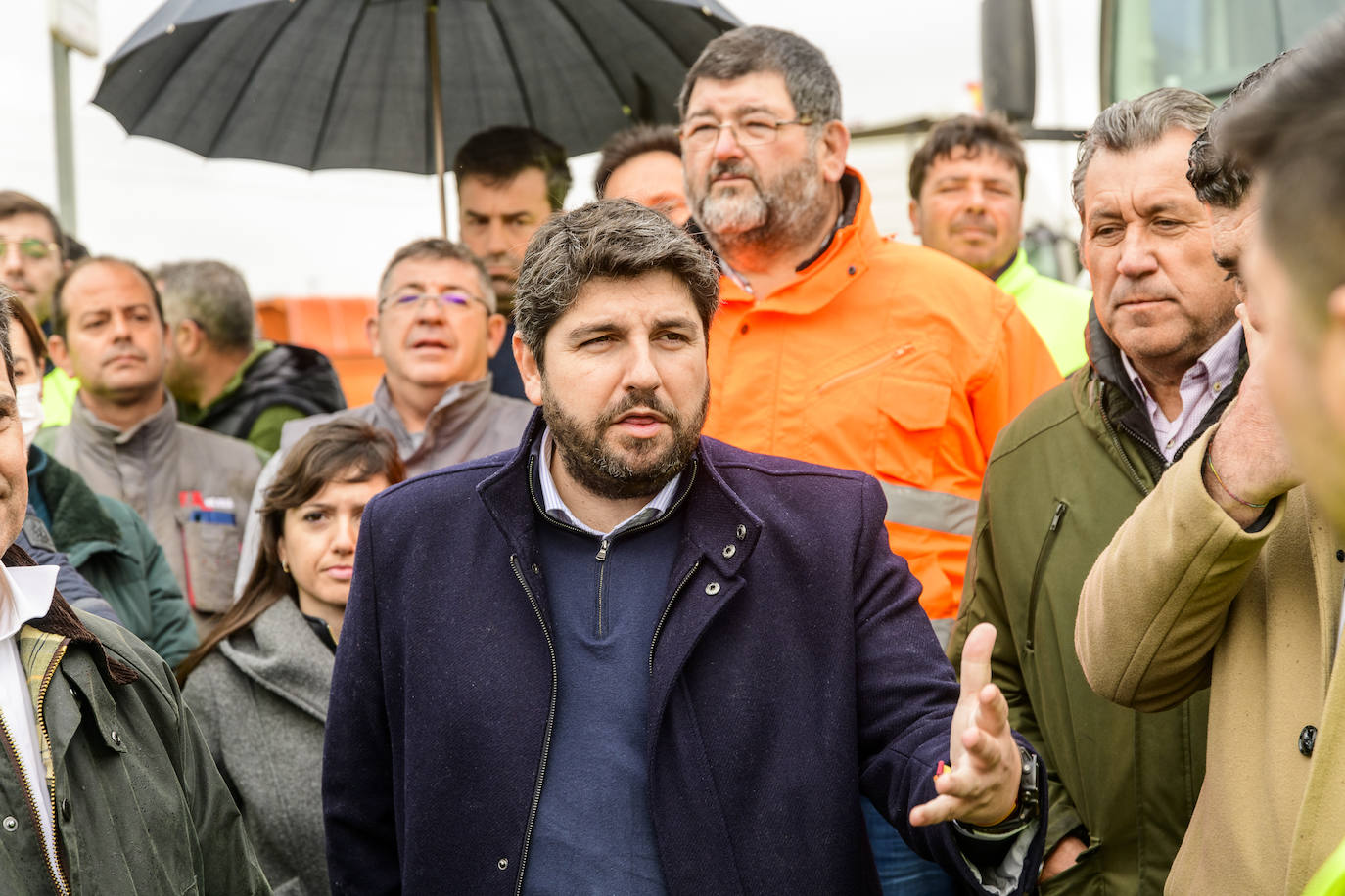 Fotos: Miras respalda a los transportistas y pide bajar el precio del combustible