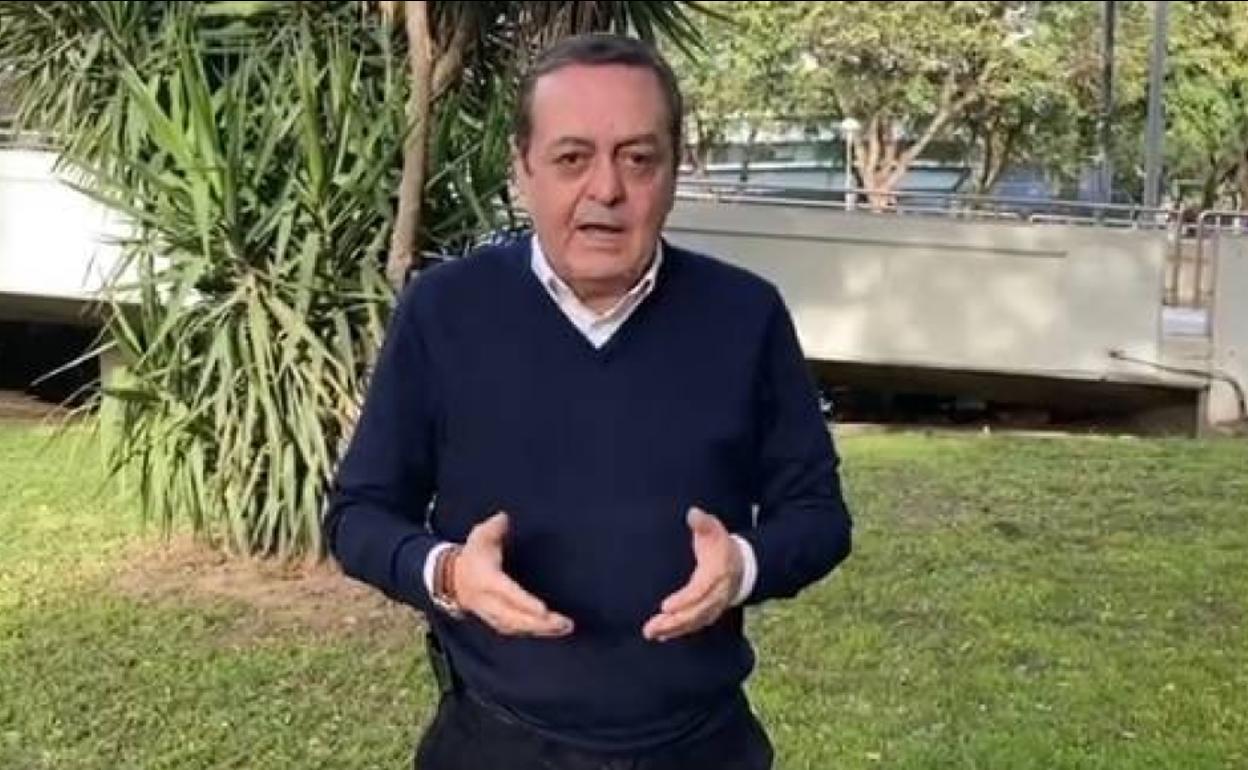 El presidente de la Croem, José María Albarracín, este martes.