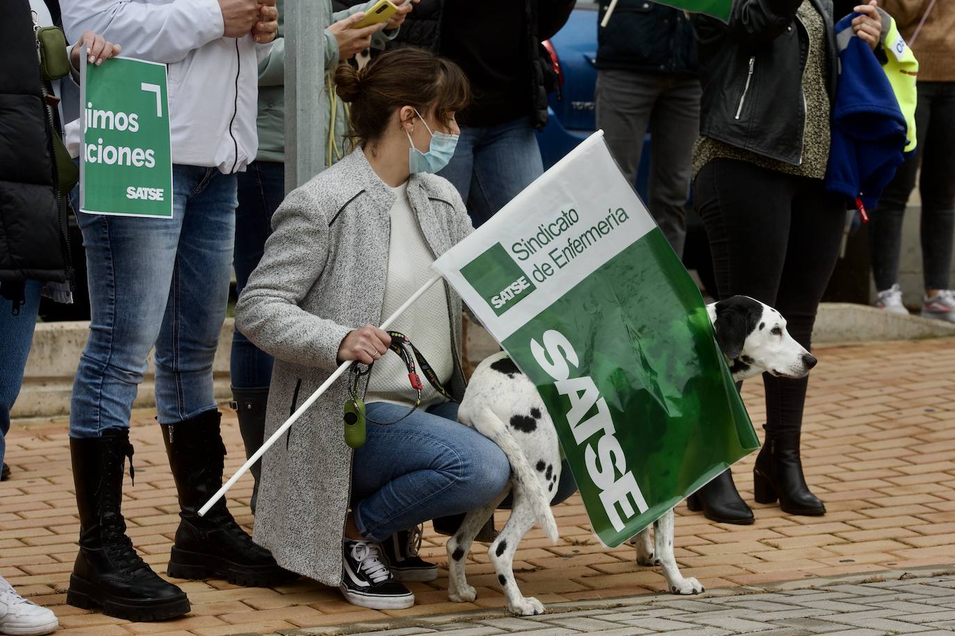 Fotos: Concentración de Satse contra los recortes en los refuerzos Covid