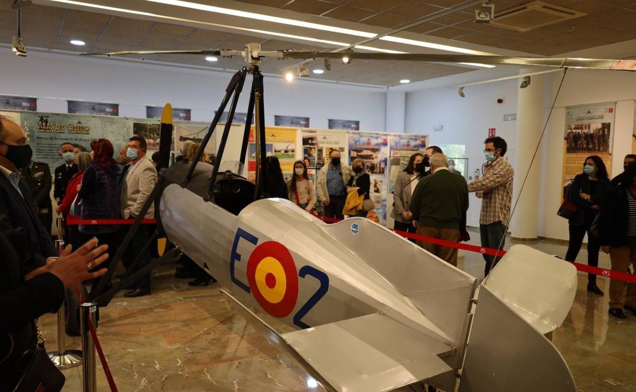 Imagen de la exposición 'Alas de genio' en el museo local de Archena.