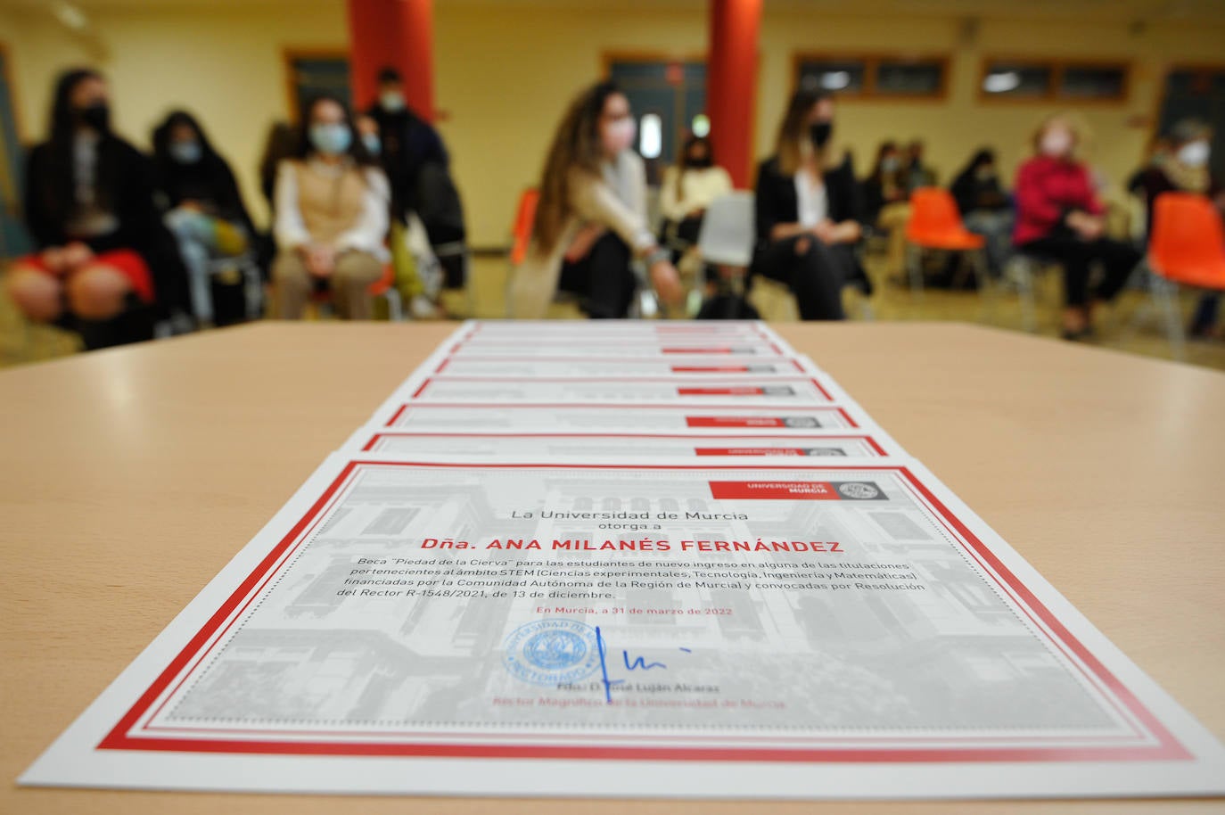 Fotos: Veinticinco alumnas de la UMU reciben las becas &#039;Piedad de la Cierva&#039;